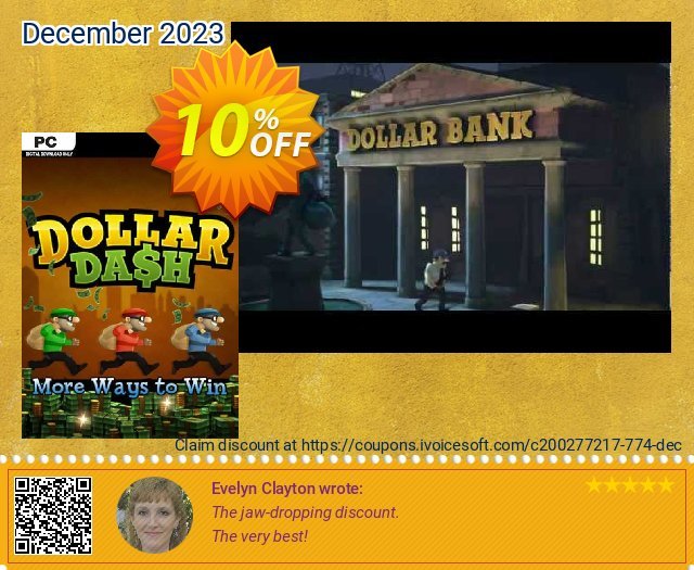 Dollar Dash More Ways to Win DLC PC discount 10% OFF, 2024 Mother Day offering sales. Dollar Dash More Ways to Win DLC PC Deal