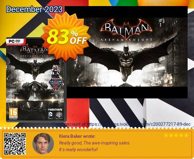 Batman: Arkham Knight PC discount 91% OFF, 2022 African Liberation Day offering sales. Batman: Arkham Knight PC Deal