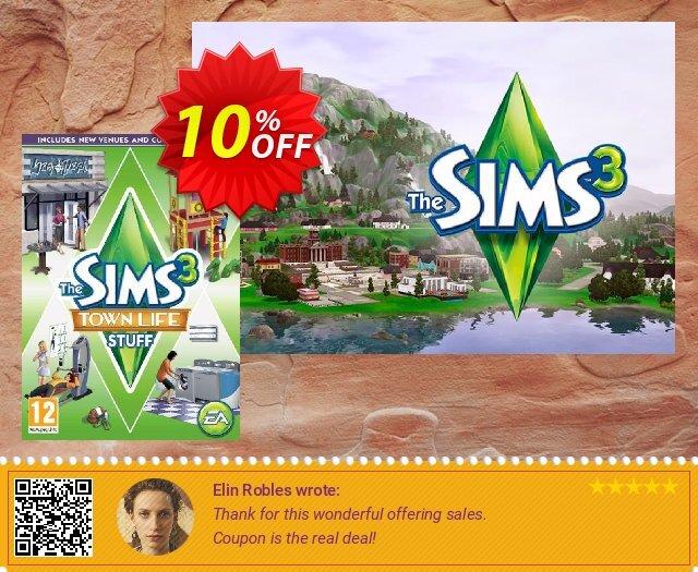 The Sims 3: Town Life Stuff PC/Mac discount 10% OFF, 2024 World Heritage Day offering sales. The Sims 3: Town Life Stuff PC/Mac Deal