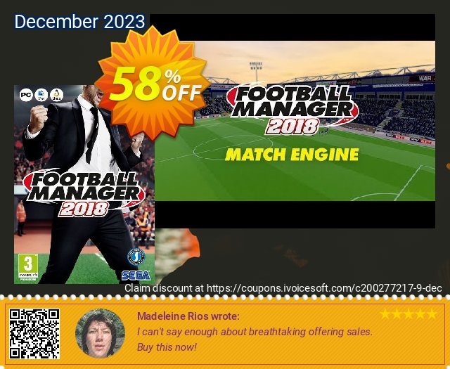 Football Manager (FM) 2018 PC/Mac verblüffend Diskont Bildschirmfoto