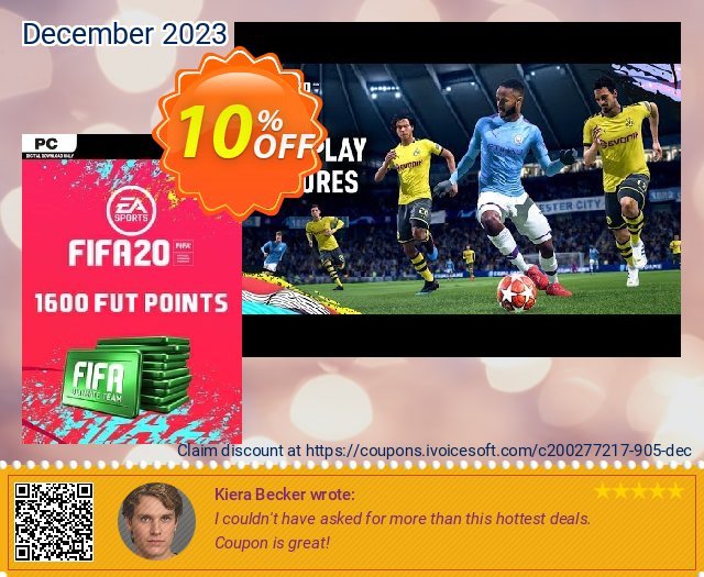 FIFA 20 Ultimate Team - 1600 FIFA Points PC Exzellent Promotionsangebot Bildschirmfoto
