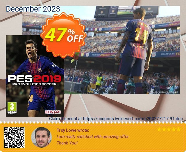 Pro Evolution Soccer (PES) 2019 PC discount 84% OFF, 2022 Mother Day offering sales. Pro Evolution Soccer (PES) 2022 PC Deal