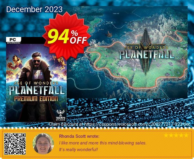 Age of Wonders Planetfall Premium Edition PC 令人震惊的 销售 软件截图