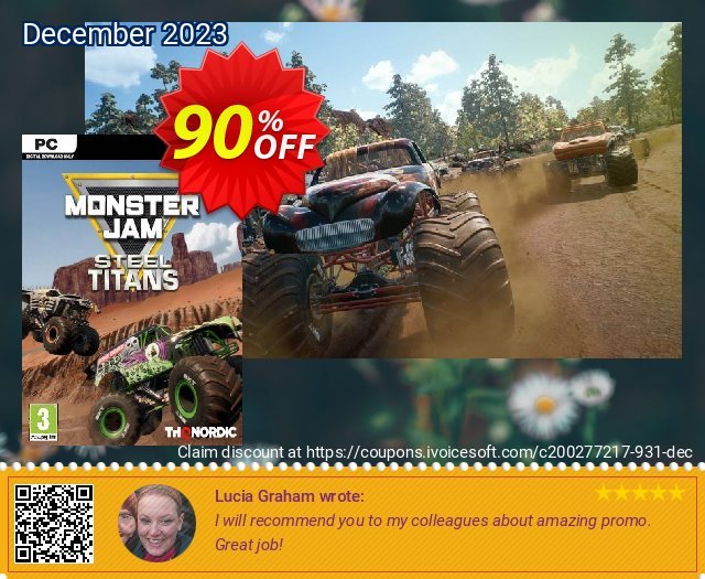 Monster Jam Steel Titans PC wunderschön Außendienst-Promotions Bildschirmfoto