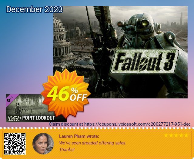 Fallout 3 Point Lookout PC discount 46% OFF, 2023 Kiss Day promotions. Fallout 3 Point Lookout PC Deal