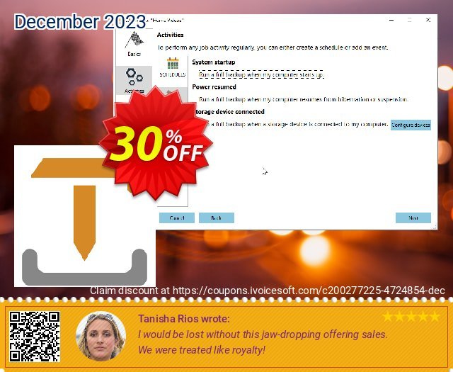 IvyBackup Professional Edition geniale Sale Aktionen Bildschirmfoto