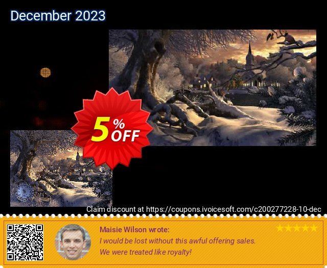 3PlaneSoft Winter Wonderland 3D Screensaver mengagetkan penawaran sales Screenshot