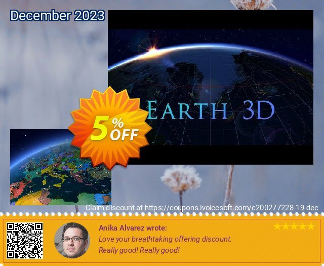 3PlaneSoft Earth 3D Screensaver 驚きの連続 セール スクリーンショット