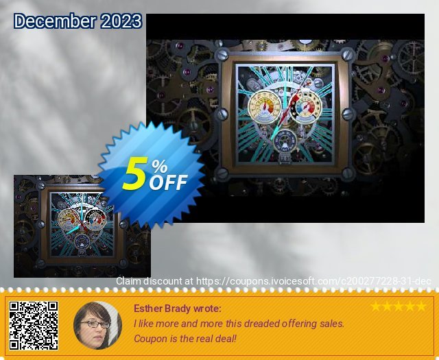3PlaneSoft Skeleton Clock 3D Screensaver überraschend Promotionsangebot Bildschirmfoto