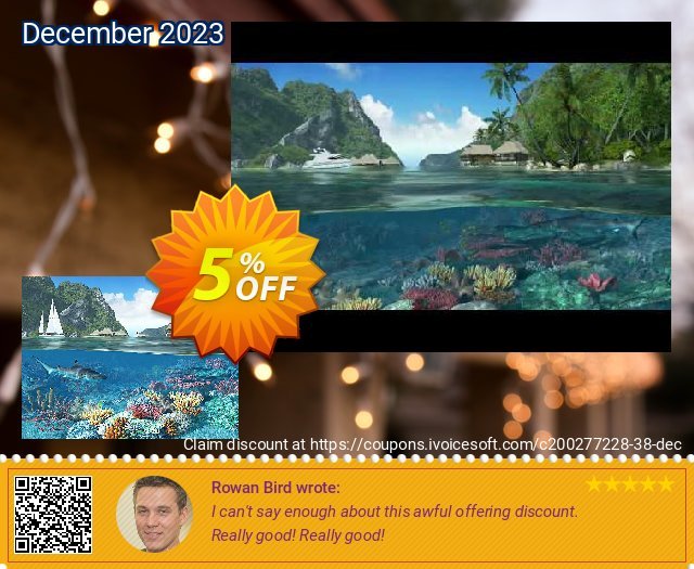 3PlaneSoft Caribbean Islands 3D Screensaver geniale Förderung Bildschirmfoto
