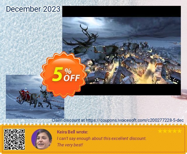3PlaneSoft Santa Claus 3D Screensaver 偉大な セール スクリーンショット