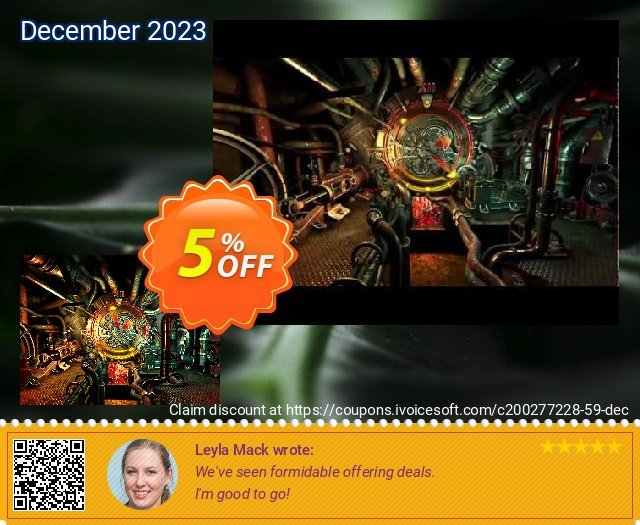 3PlaneSoft Steam Clock 3D Screensaver gemilang voucher promo Screenshot