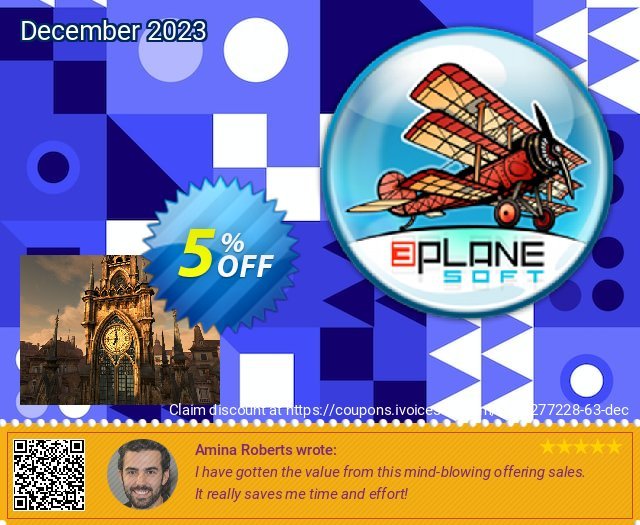 3PlaneSoft Clock Tower 3D Screensaver verblüffend Sale Aktionen Bildschirmfoto