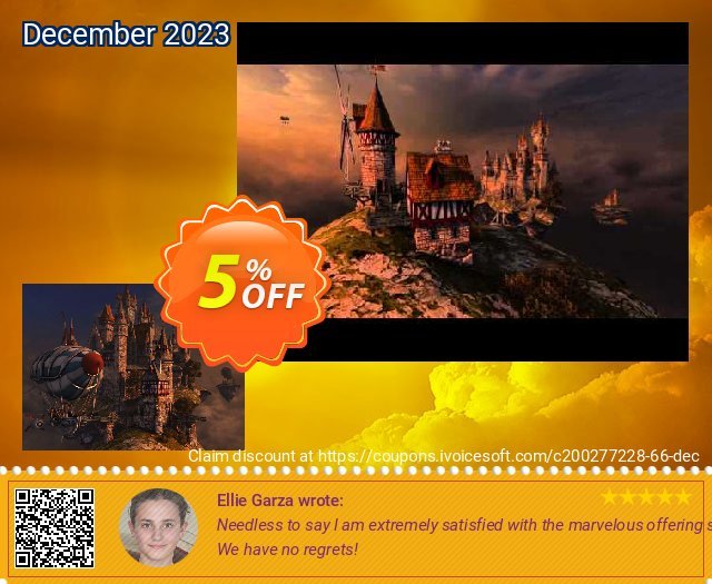 3PlaneSoft Sky Citadel 3D Screensaver 令人敬畏的 优惠券 软件截图