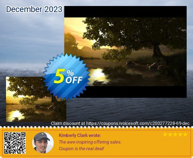 3PlaneSoft Lake Tree 3D Screensaver menakuntukan kupon Screenshot