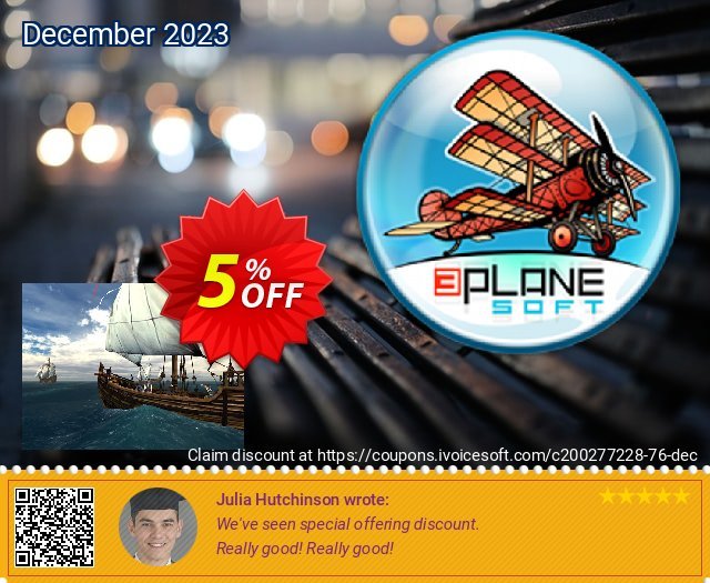 3PlaneSoft Voyage of Columbus 3D Screensaver terbatas promo Screenshot