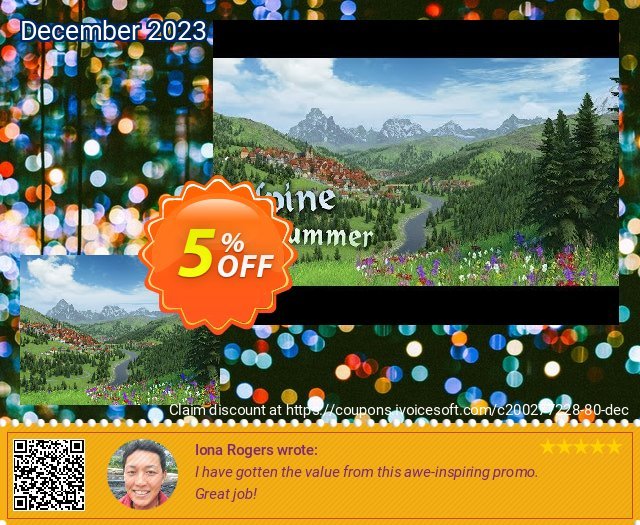 3PlaneSoft Alpine Summer 3D Screensaver eksklusif kupon diskon Screenshot