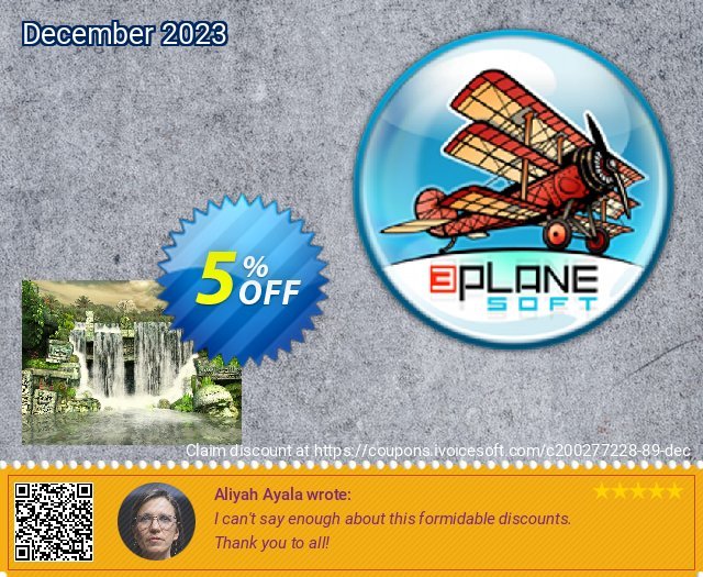 3PlaneSoft Mayan Waterfall 3D Screensaver 壮丽的 产品销售 软件截图