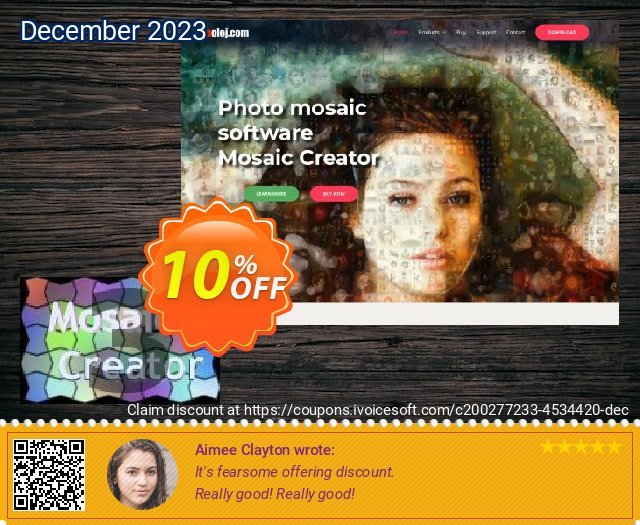 Mosaic Creator Lite exklusiv Diskont Bildschirmfoto