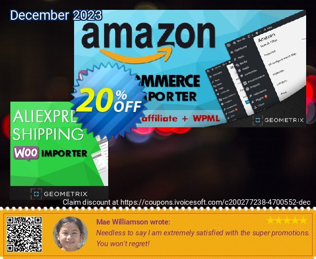 Aliexpress Shipping WooImporter (Add-on) khas deals Screenshot