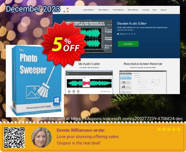 MyPhotoSweeper discount 5% OFF, 2022 New Year's Weekend offering sales. MyPhotoSweeper Wondrous offer code 2022