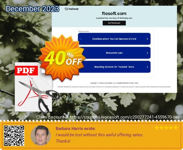 Ftosoft PDF Splitter 驚き 割引 スクリーンショット
