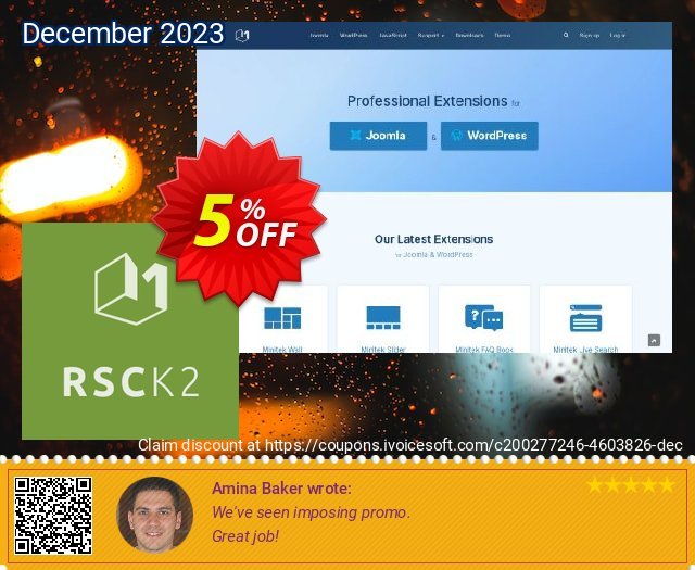 Responsive Scroller for K2 - Standard subscription Spesial kupon Screenshot