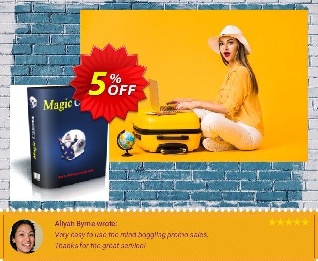 Magic Camera discount 5% OFF, 2024 Spring offering deals. Magic Camera Formidable sales code 2024