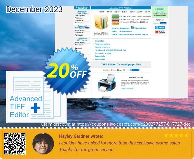 Advanced TIFF Editor (personal) atemberaubend Angebote Bildschirmfoto