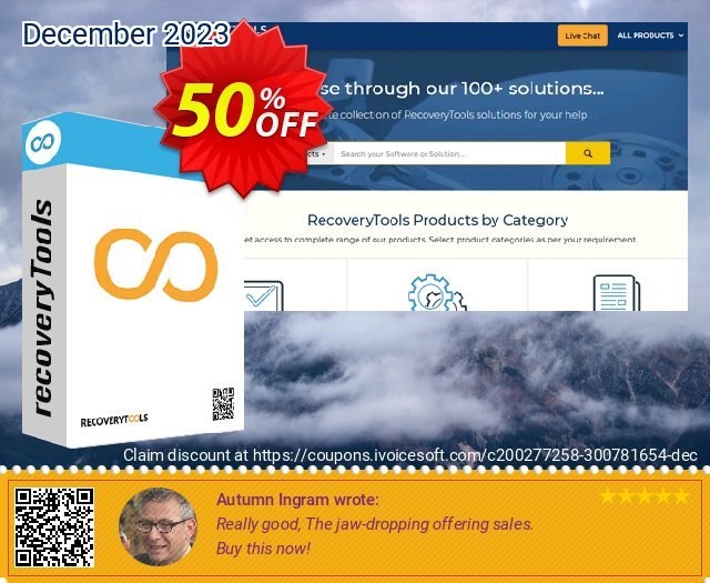 Recoverytools Zoho Backup Wizard - Pro License discount 50% OFF, 2022 New Year's Weekend sales. Coupon code Zoho Backup Wizard - Pro License
