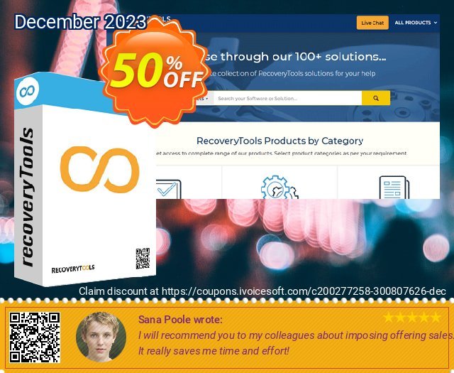 Recoverytools Maildir to MBOX - Pro License discount 50% OFF, 2024 April Fools' Day offer. Coupon code Maildir to MBOX - Pro License