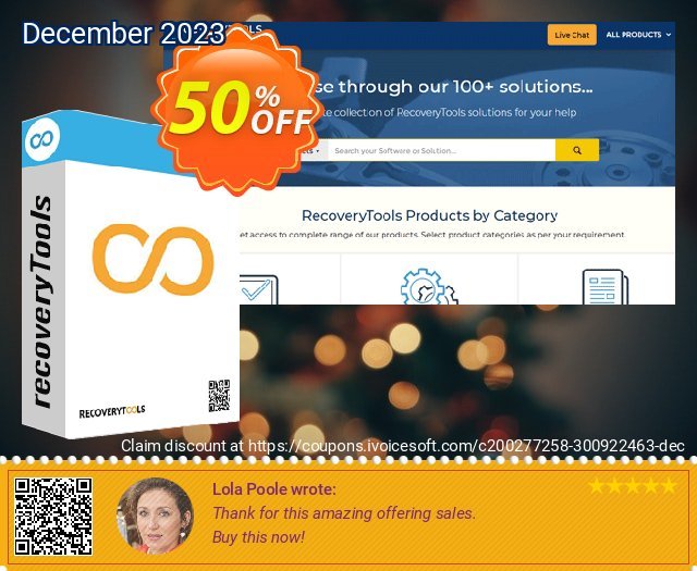 RecoveryTools Excel to Outlook Wizard marvelous penawaran sales Screenshot
