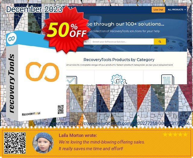 Recoverytools Windows Live Mail Migrator discount 50% OFF, 2022 Happy New Year promotions. Coupon code Windows Live Mail Migrator - Standard License
