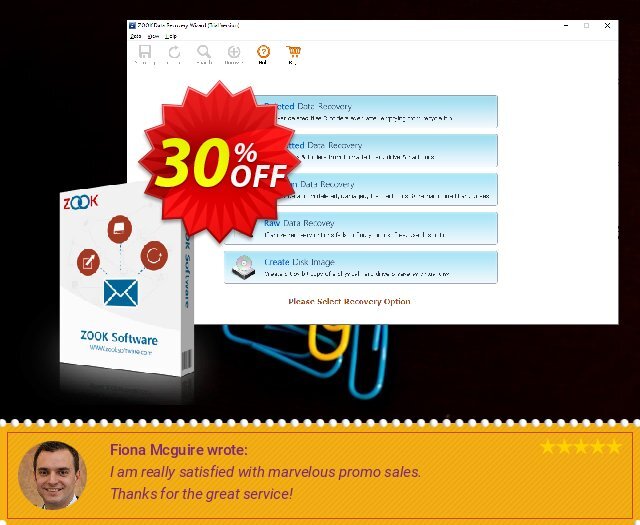ZOOK Data Recovery Wizard 令人惊奇的 销售 软件截图