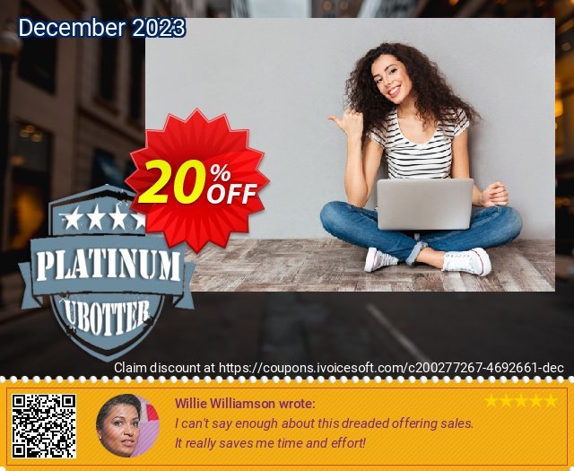 UBotter Platinum Licensing überraschend Preisreduzierung Bildschirmfoto