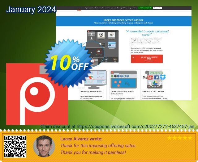 Screenpresso PRO - Screen capture 令人敬畏的 产品销售 软件截图