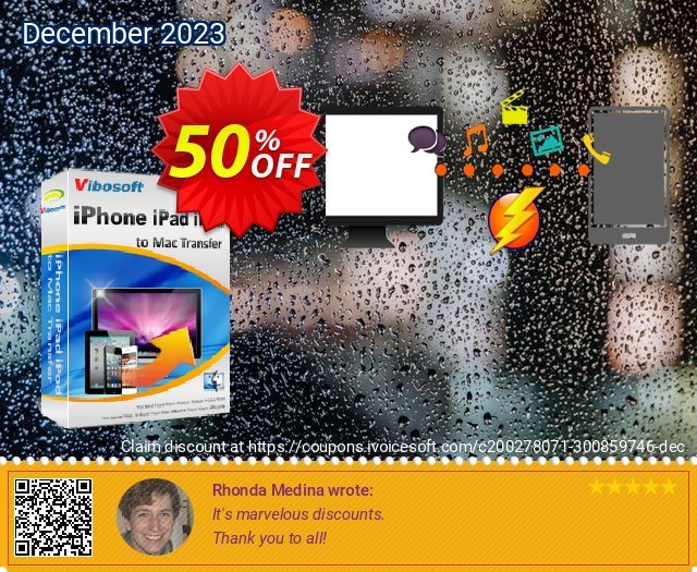 Vibosoft iPad iPhone iPod to Mac Transfer discount 50% OFF, 2024 April Fools' Day offering sales. Coupon code Vibosoft iPad iPhone iPod to Mac Transfer