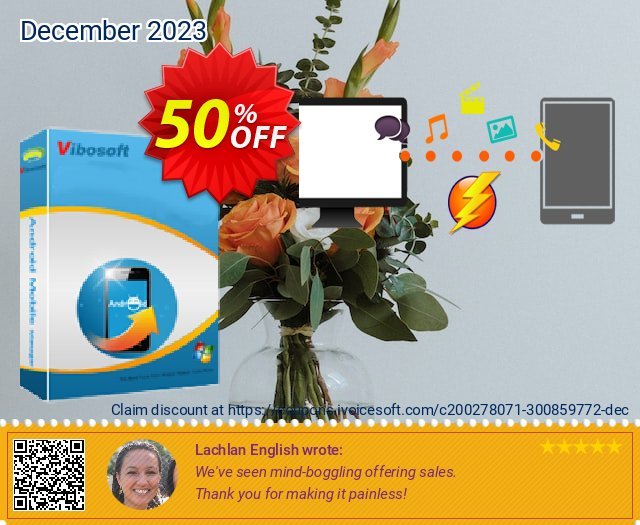 Vibosoft Android Mobile Manager for Mac discount 50% OFF, 2024 April Fools Day offering sales. Coupon code Vibosoft Android Mobile Manager for Mac