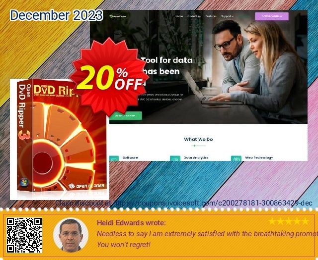 OpenCloner DVD Transformer discount 20% OFF, 2024 Mother Day offering sales. Coupon code Open DVD Transformer