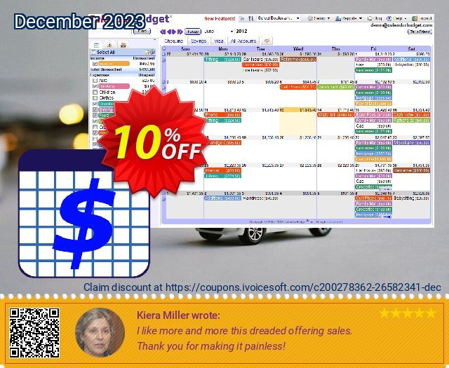 CalendarBudget Membership faszinierende Promotionsangebot Bildschirmfoto