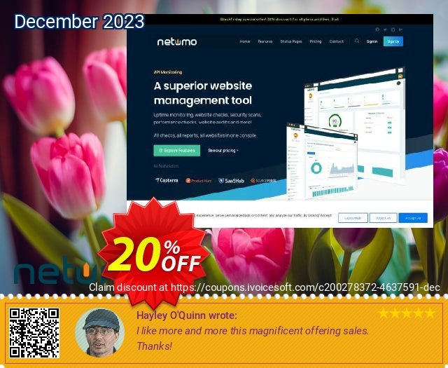 Netumo Value Yearly discount 20% OFF, 2022 Egg Day discount. Netumo Value Yearly Wondrous offer code 2022