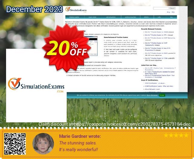 SimulationExams CCNP Switch Practice Tests discount 20% OFF, 2022 New Year's Day promo. SE: CCNP Switch Practice Tests Formidable promo code 2022