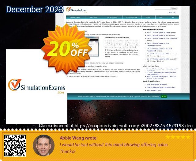 SimulationExams Network+ Practice Tests wundervoll Sale Aktionen Bildschirmfoto