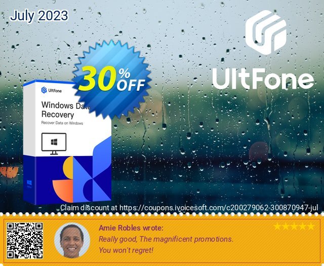 UltFone Windows Data Recovery - 1 Year/1 PC discount 30% OFF, 2024 Memorial Day discounts. Coupon code UltFone Windows Data Recovery - 1 Year/1 PC