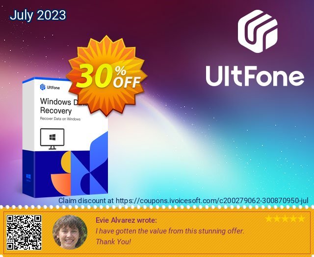 UltFone Windows Data Recovery - 1 Year/10 PCs discount 30% OFF, 2023 National Coffee Day offering sales. Coupon code UltFone Windows Data Recovery - 1 Year/10 PCs