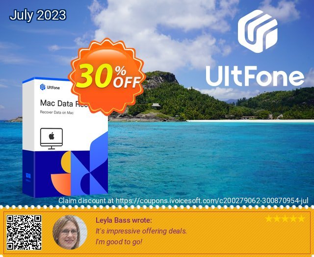 UltFone Mac Data Recovery - Lifetime/1 Mac verblüffend Preisnachlass Bildschirmfoto