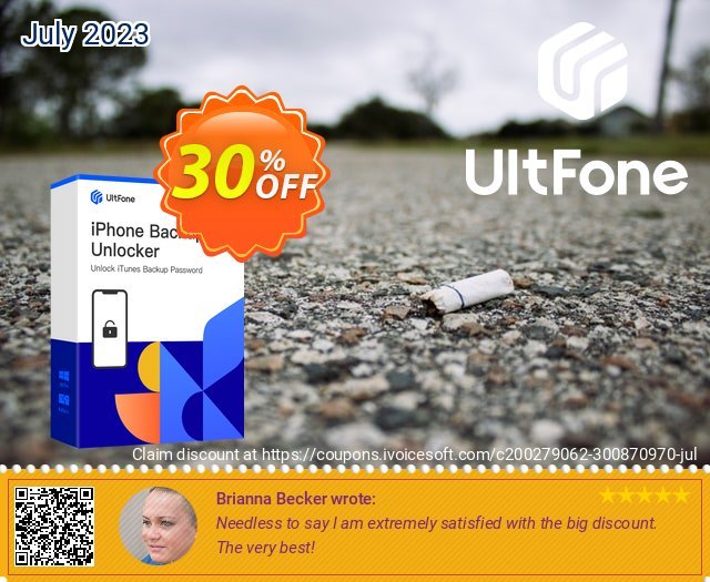 UltFone iPhone Backup Unlocker (Windows Version) - 1 Month/5 Devices marvelous penawaran diskon Screenshot