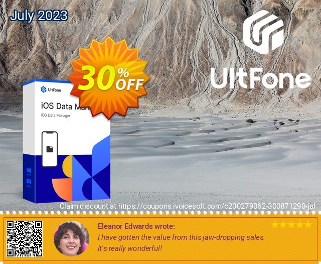 UltFone iOS Data Manager for Mac - 1 Year/Unlimited Macs discount 30% OFF, 2024 Mother's Day promotions. Coupon code UltFone iOS Data Manager for Mac - 1 Year/Unlimited Macs