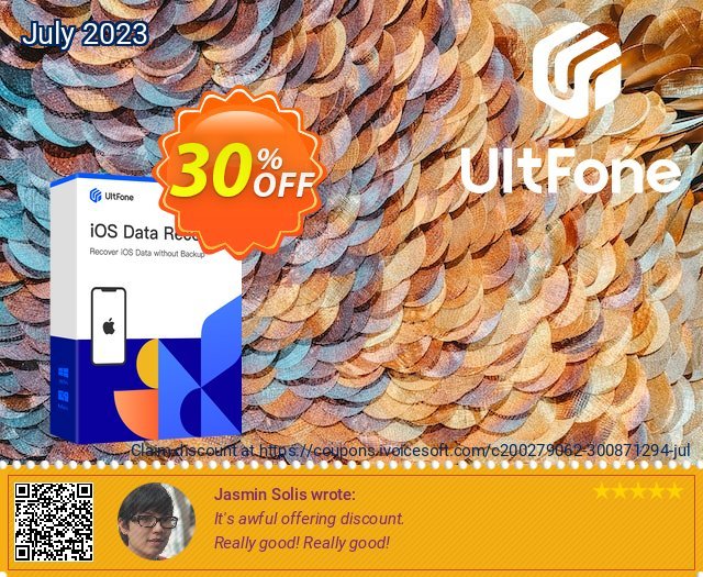 UltFone iOS Data Recovery (Windows Version) - 1 Year/10 Devices discount 30% OFF, 2024 African Liberation Day discount. Coupon code UltFone iOS Data Recovery (Windows Version) - 1 Year/10 Devices