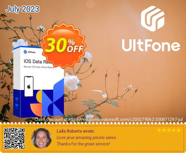 UltFone iOS Data Recovery for Mac - 1 Month/5 Devices 令人惊奇的 销售 软件截图